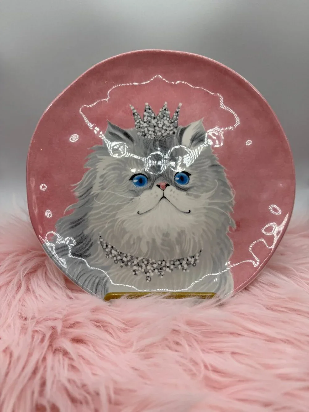 Pier 1 Party Cats Collection Ceramic Salad Plate